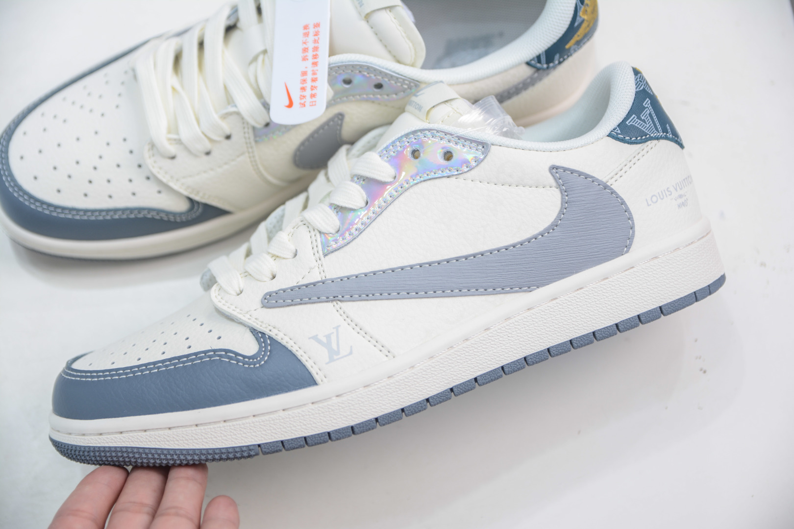 TS x Air Jordan x Louis Vuitton Air Jordan 1 Low - Brushed Grey Hook 8 cmp i1752507416349 3533 0 6