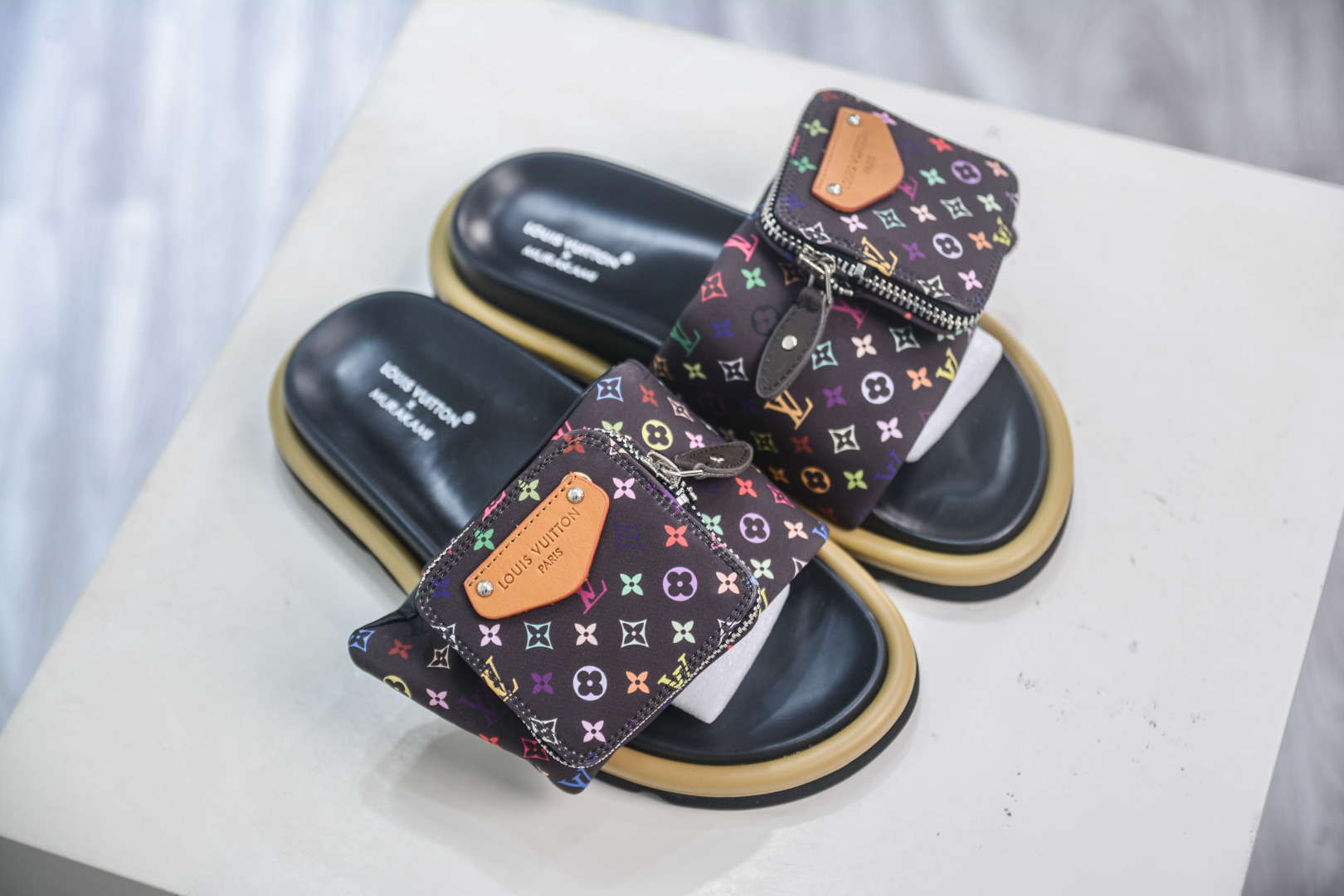 Louis Vuitton Pool Pillow Comfort Leather Slides - Stylish Indoor/Outdoor Wear 7 cmp i1752588410591 7031 0 6