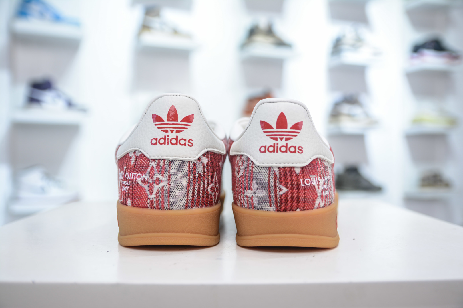 SAMBA OG x Louis Vuitton LV联名-白灰红牛仔 SC9207-734