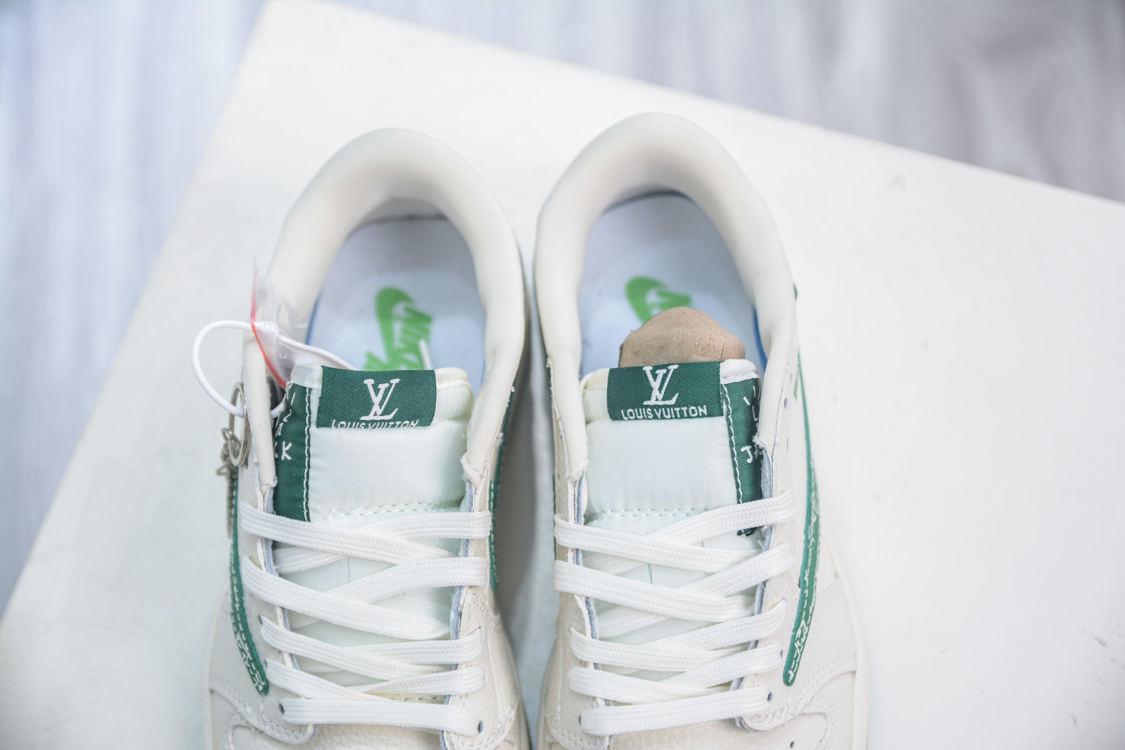 270 Air Jordan AJ1 Low X Louis Vuitton 低帮联名LV-白绿 XS2025-064
