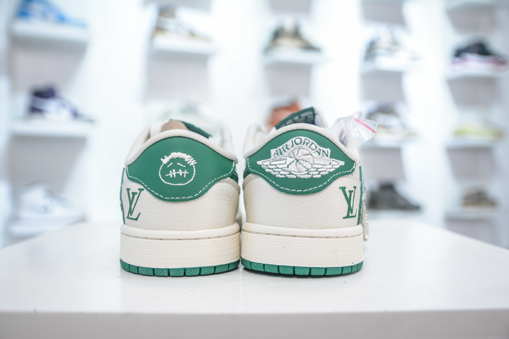 270 Air Jordan AJ1 Low X Louis Vuitton 低帮联名LV-白绿 XS2025-064