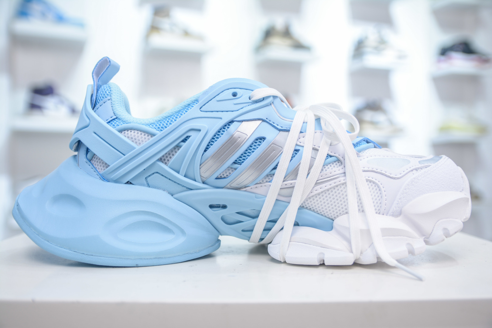 阿迪达斯Adidas XLG Runner Deluxe 跑步者豪华版系列低帮厚底增高慢跑鞋 JR0862