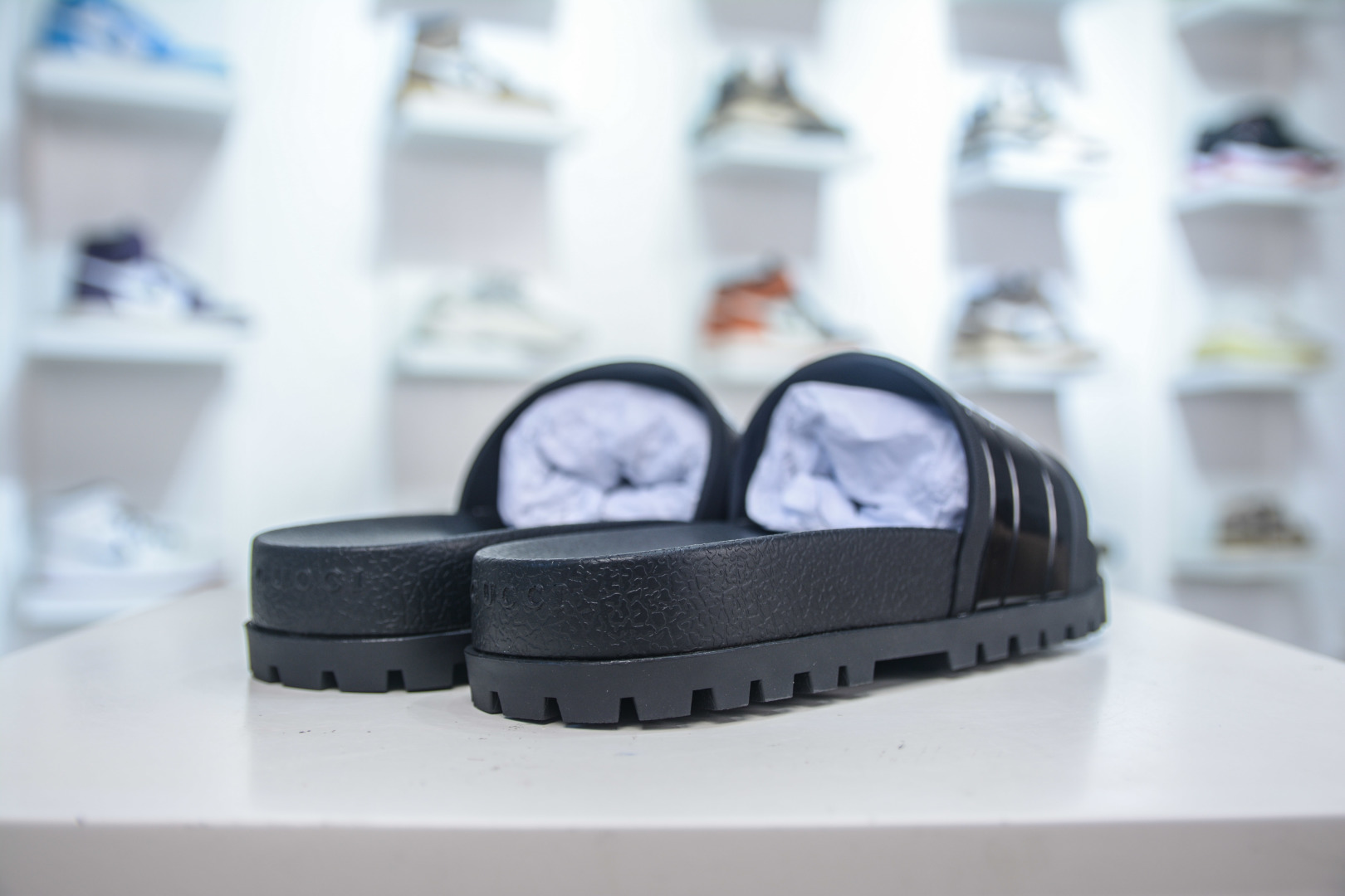 GUCCI古驰最新爆款凉鞋松糕厚底拖鞋系列