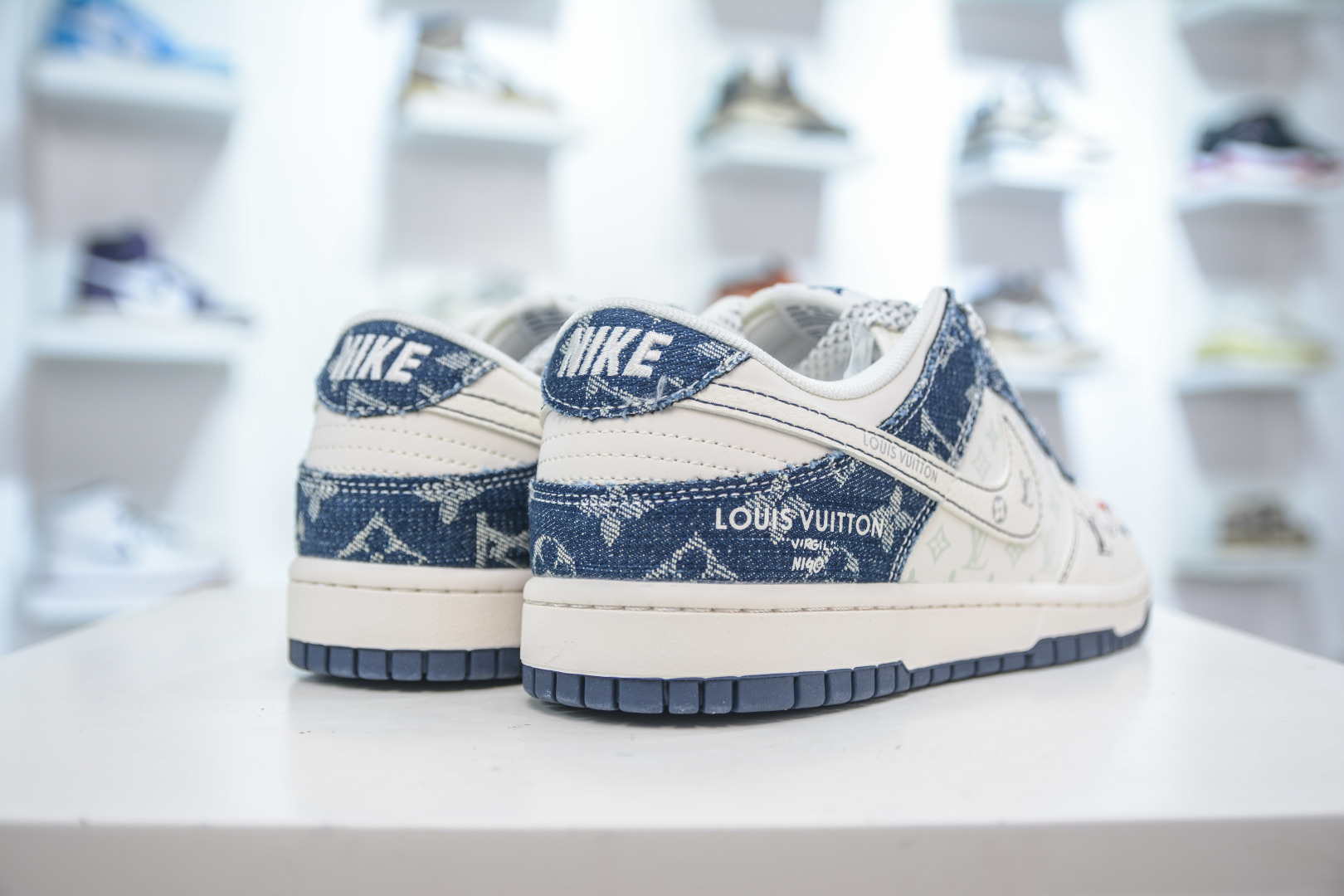 Nike SB Dunk Low x Louis Vuitton LV联名-白蓝牛仔 YX5066-375