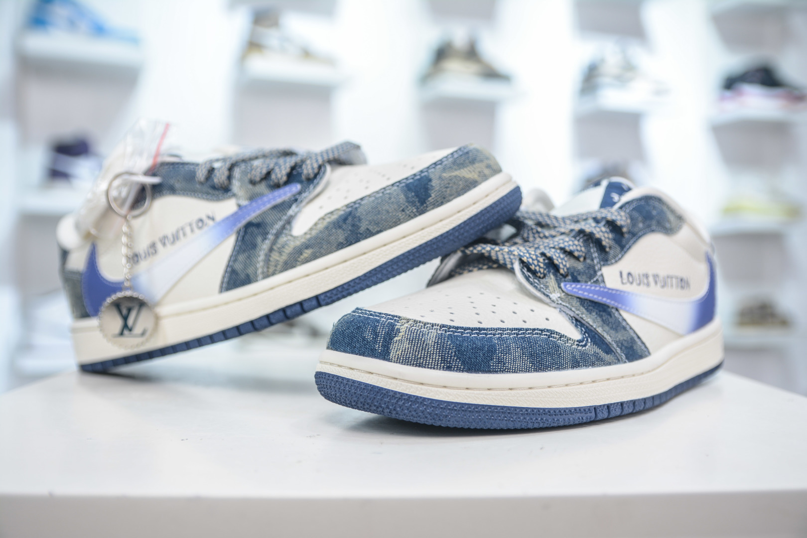 Air Jordan AJ1 Low X Louis Vuitton 低帮联名LV-沁蓝牛仔 XQ1979-002