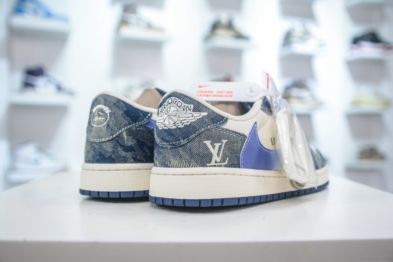 Air Jordan AJ1 Low X Louis Vuitton 低帮联名LV-沁蓝牛仔 XQ1979-002