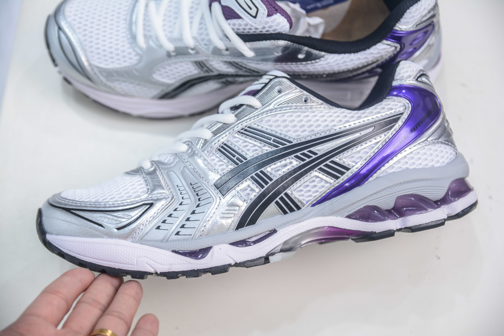 210 X版纯原 亚瑟士/ASICS Gel Kayano 14”Cream Denim Blue”卡亚诺14代系列轻量缓震休闲运动跑步鞋  1202A056-111