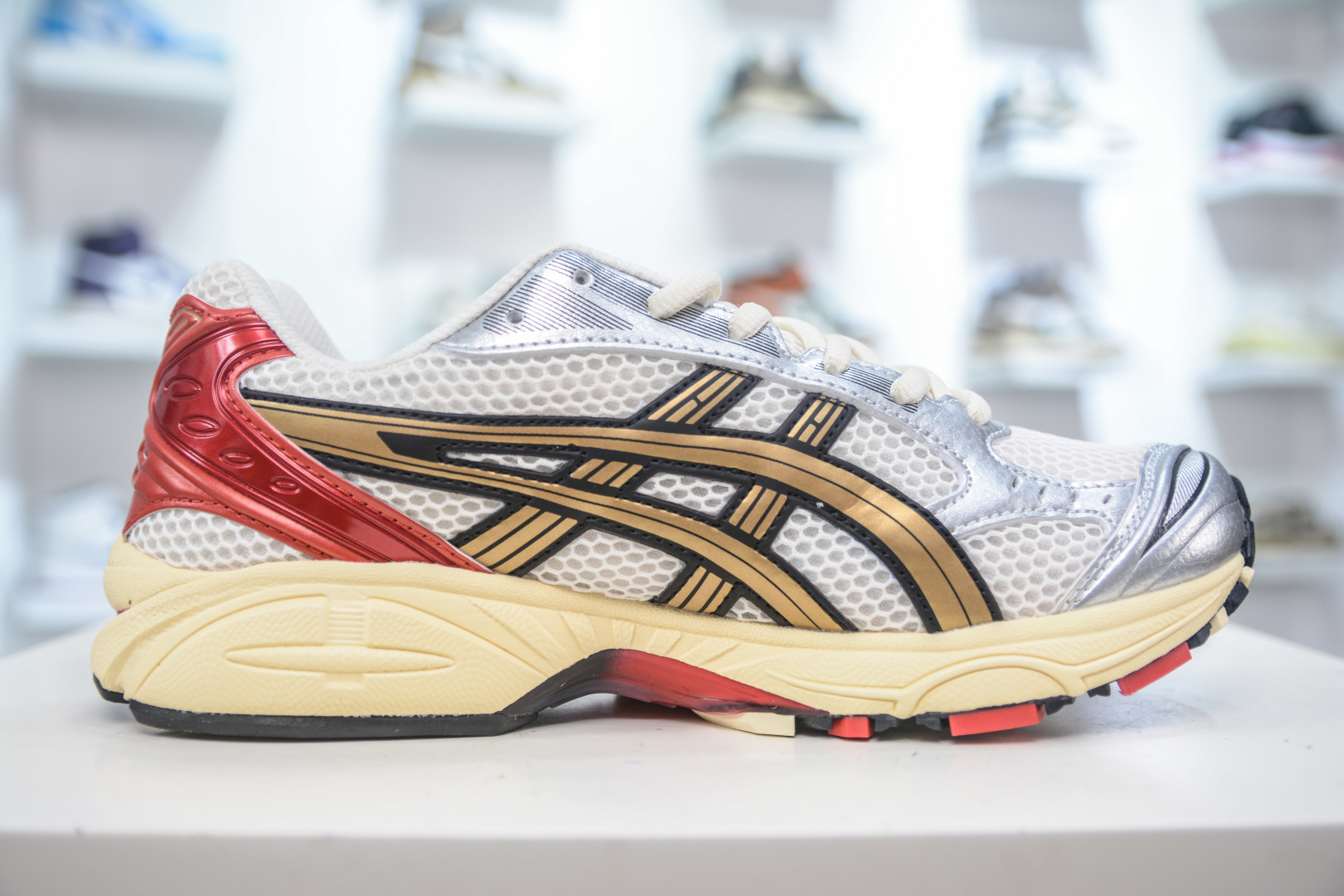 210 X版纯原 亚瑟士/ASICS Gel Kayano 14”Cream Denim Blue”卡亚诺14代系列轻量缓震休闲运动跑步鞋  1203A692-100