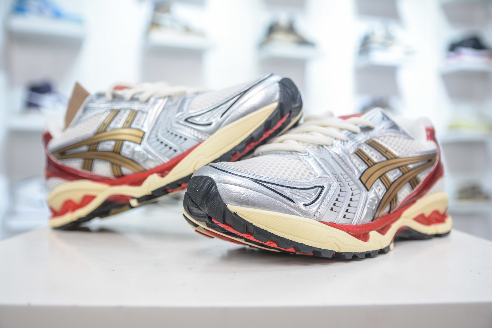 210 X版纯原 亚瑟士/ASICS Gel Kayano 14”Cream Denim Blue”卡亚诺14代系列轻量缓震休闲运动跑步鞋  1203A692-100