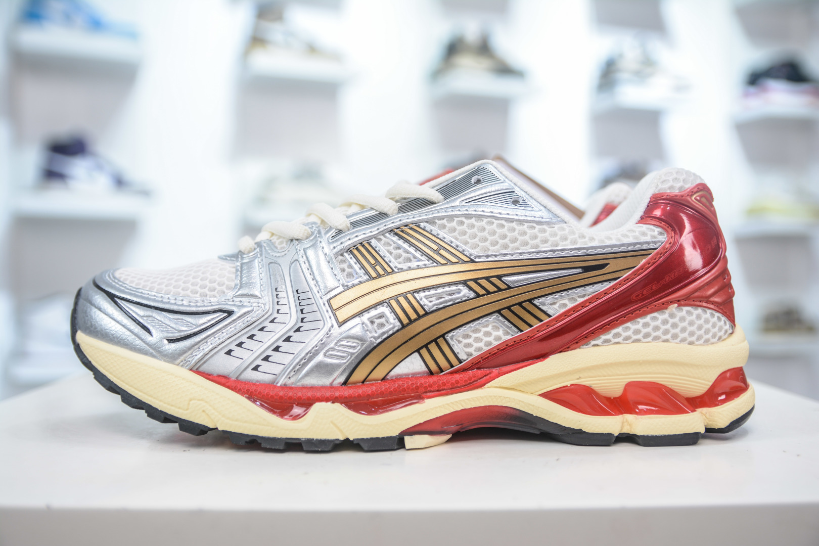 210 X版纯原 亚瑟士/ASICS Gel Kayano 14”Cream Denim Blue”卡亚诺14代系列轻量缓震休闲运动跑步鞋  1203A692-100