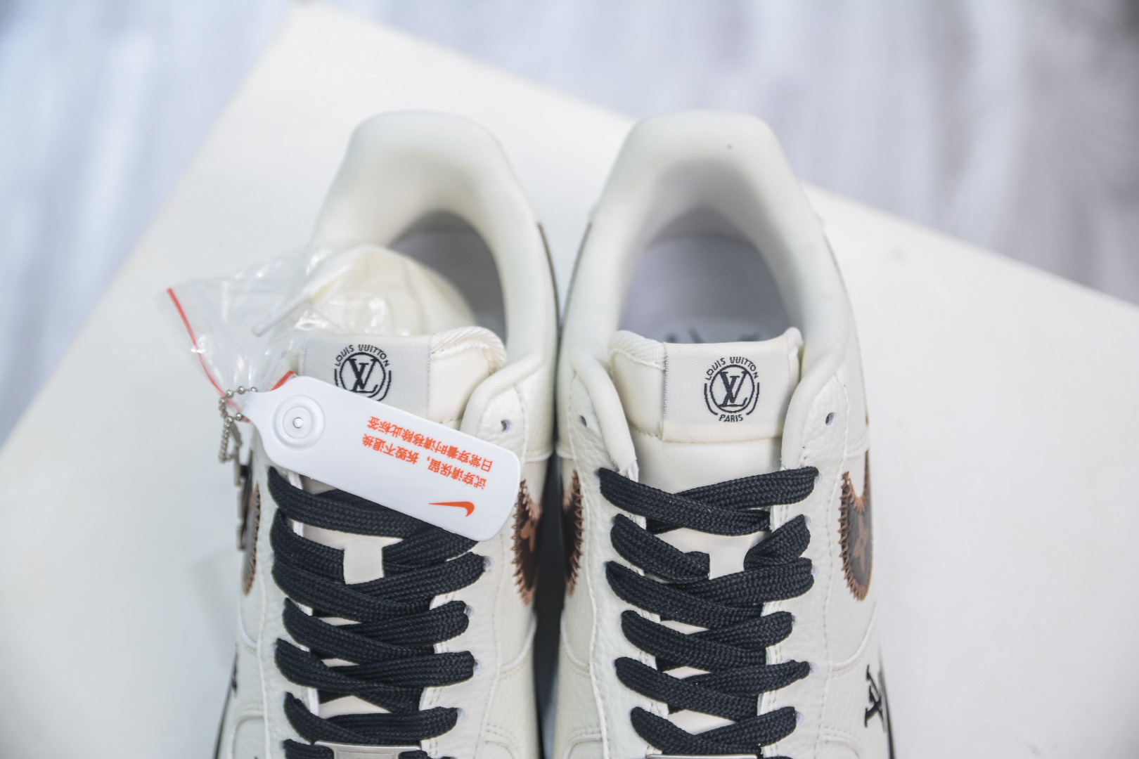 Louis Vuitton x Nike Air Force 1 Cream/Brown Low-Top Sneakers 8 cmp i1752850157979 7444 0 7