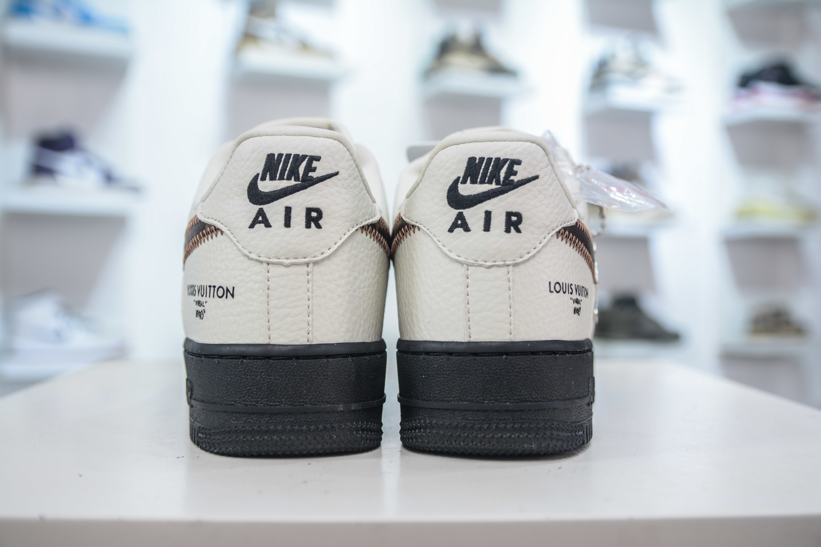 Louis Vuitton x Nike Air Force 1 Cream/Brown Low-Top Sneakers 2 cmp i1752850160650 323 0 1