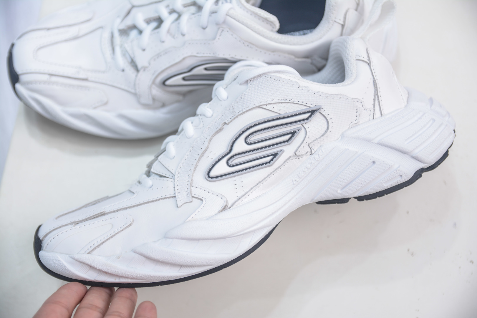Skechers D'Lites: Iconic White Leather Sneakers for Women, Size 35-46 7 cmp i1752850999153 6296 0 6