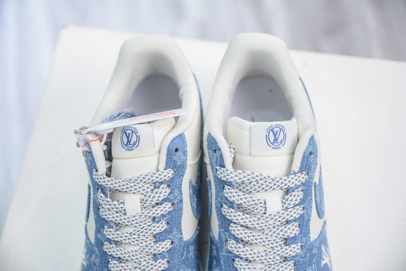 Louis Vuittx NIke Air Force 1 LV联名-白蓝牛仔布 SC0601-555