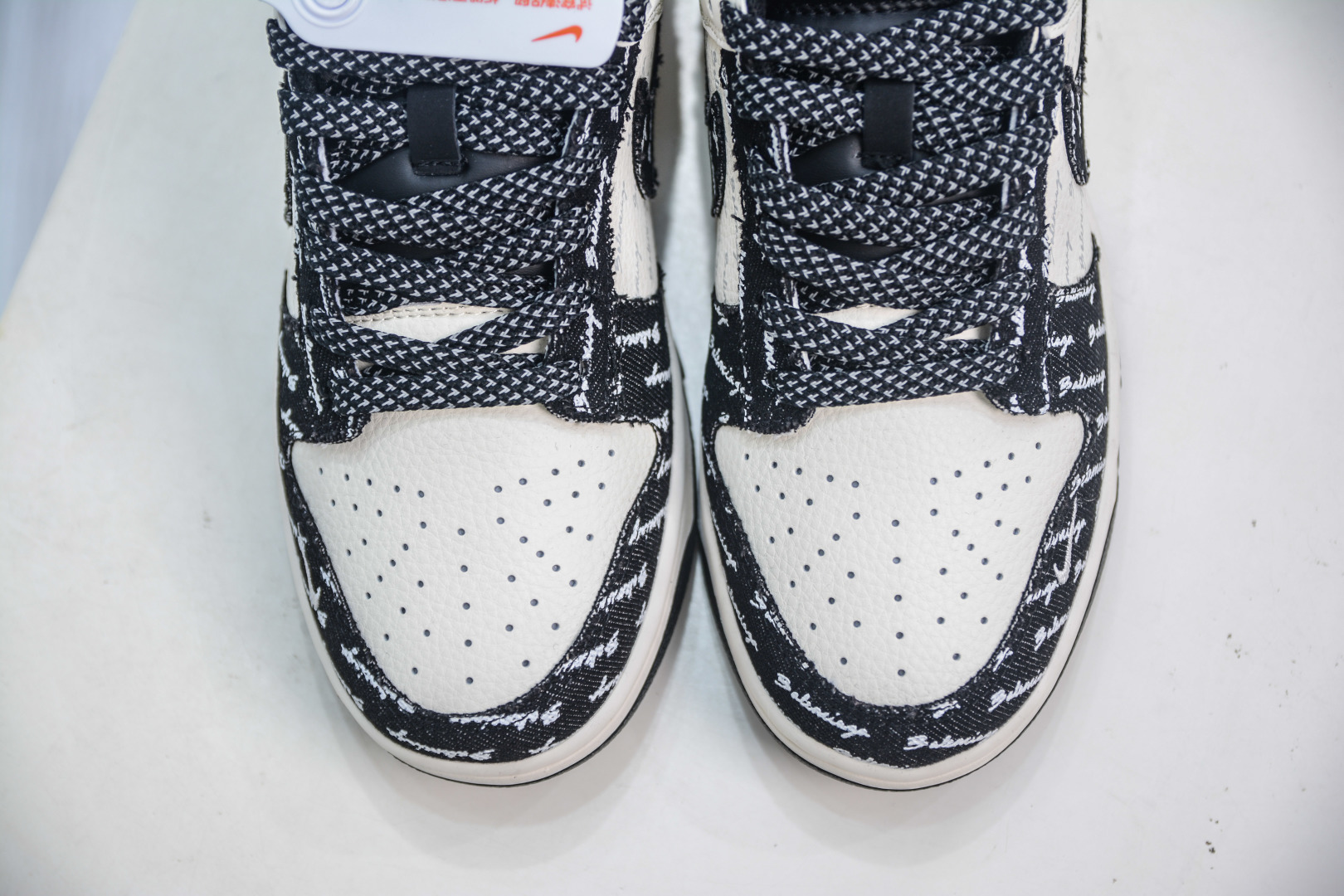 Nike SB Dunk Low x Balenciaga 巴黎世家联名-白黑牛仔布 XD1588-226