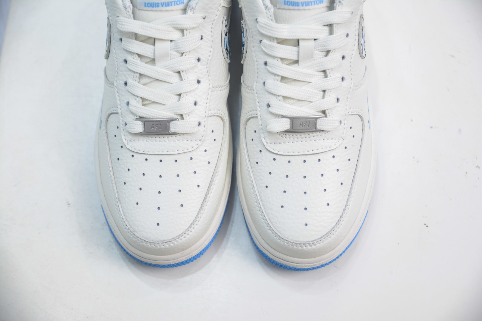 Louis Vuitton x Nike Air Force 1 Low White Blue Casual Shoes 10 cmp i1753104766388 4775 0 8