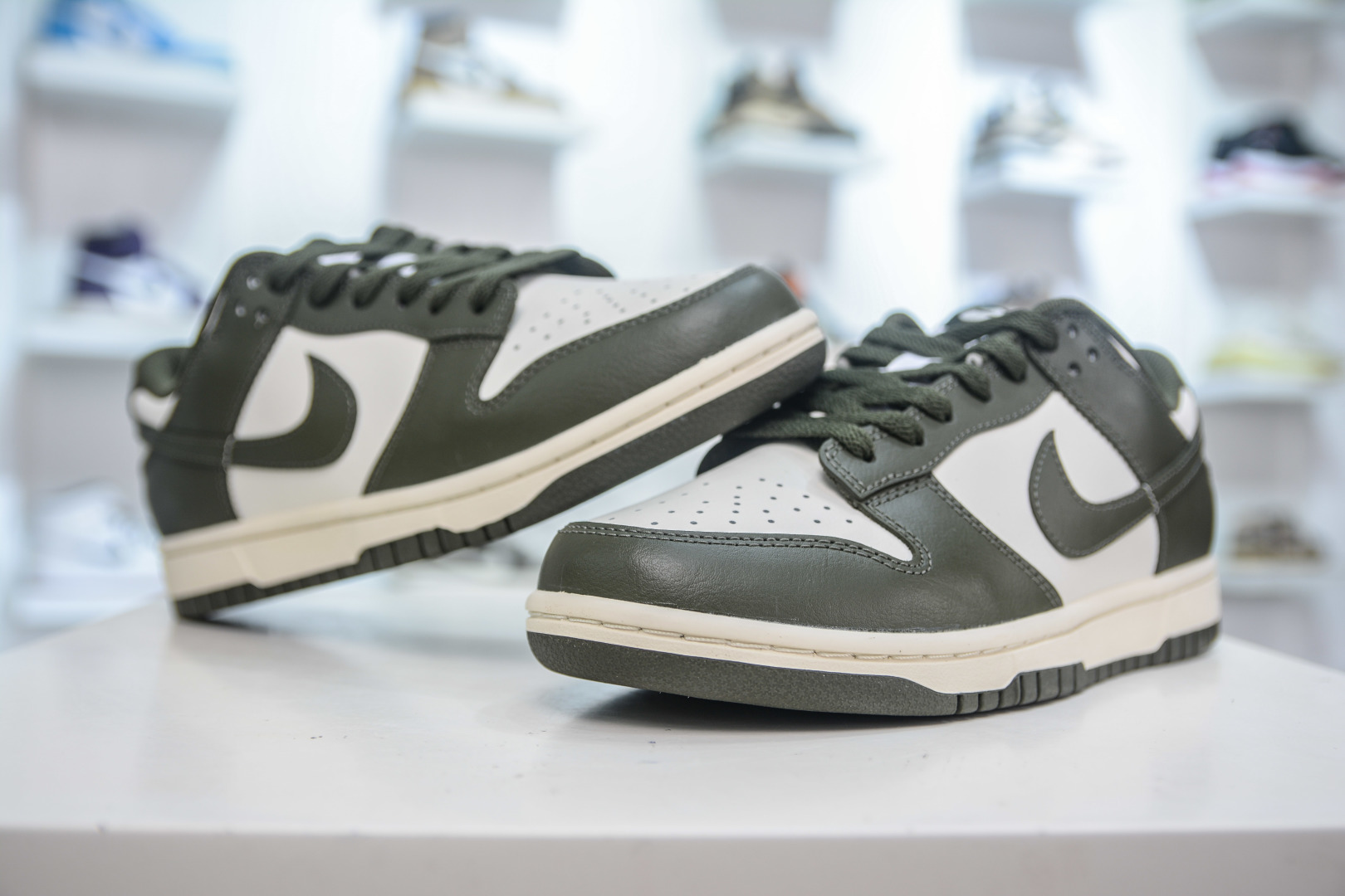 Nike Dunk Low Olive Green Premium Leather Sneakers HF5441-102 4 cmp i1753104936164 4109 0 3