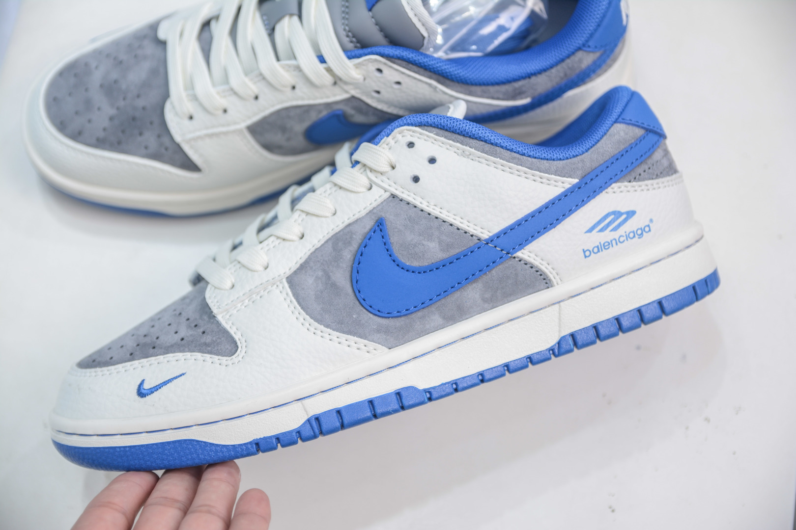 Nike SB Dunk Low x Balenciaga 巴黎世家联名-白灰蓝 FX1588-314