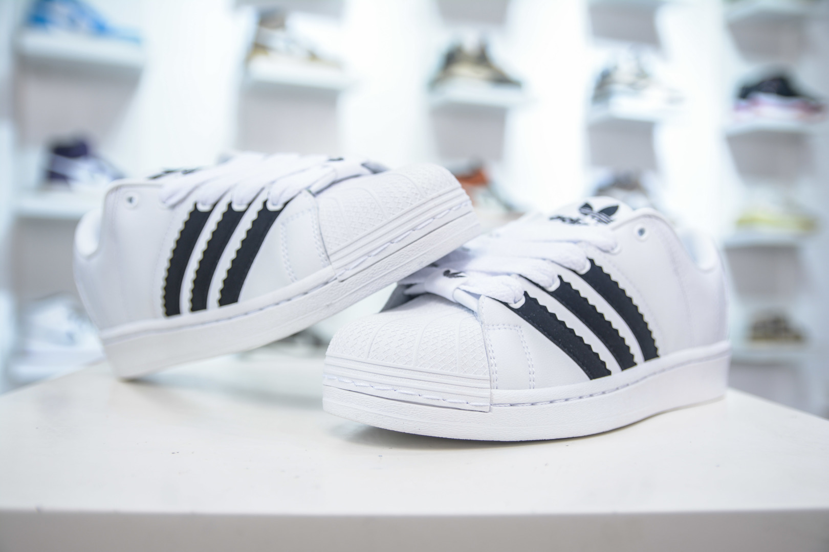 Adidas Originals Superstar Supermodified White Leather Sneakers Shoes ID2552 5 cmp i1753367263703 2525 0 3