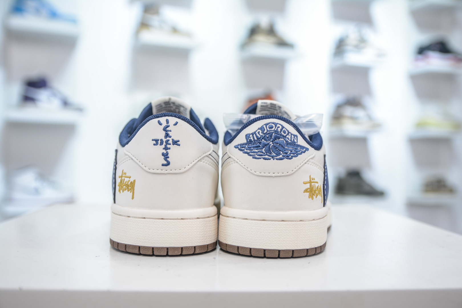 Travis Scott x Nike Air Jordan 1 Low x Stussy - White Blue Gold 2 cmp i1753368241017 9258 0 1