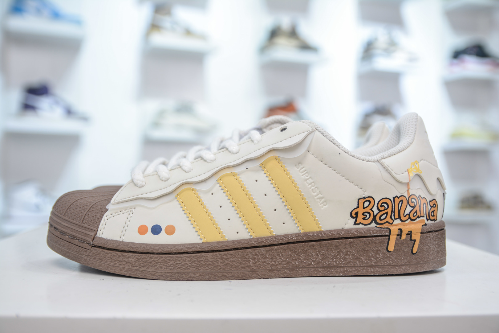 Adidas Originals Superstar Banana Graffiti Sneakers - GW4440, Leather Upper 2 cmp i1753456395769 5246 0 0