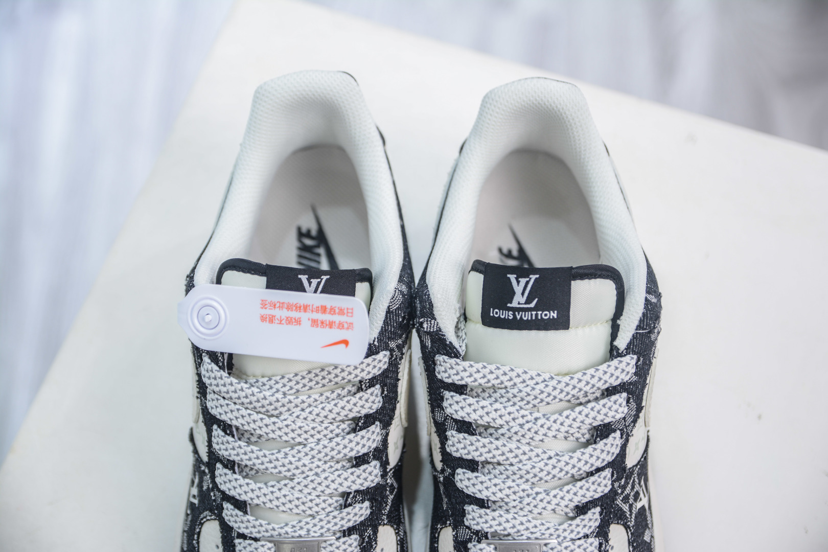 Nike Air Force 1 Low x Louis Vuitton Denim Sneakers - Black and White 8 cmp i1753456609317 1998 0 7