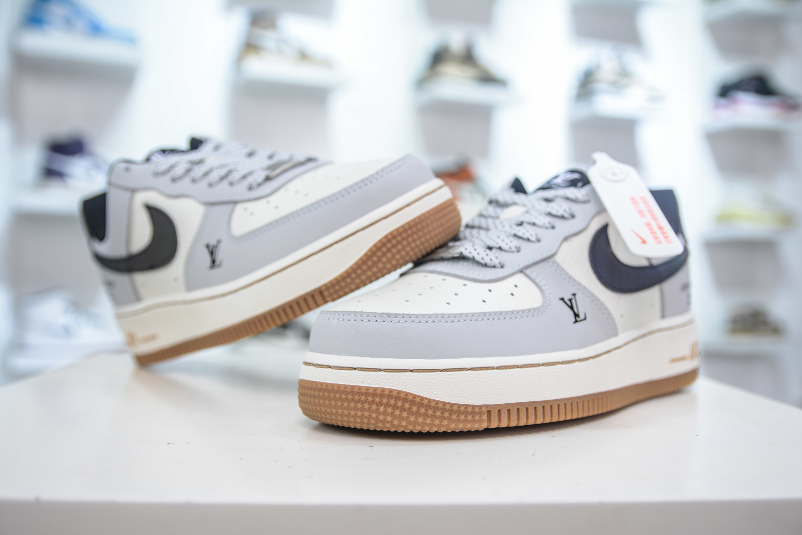 Nike Air Force 1 Low x Louis Vuitton Grey White Shoes 4 cmp i1753456652239 9126 0 3