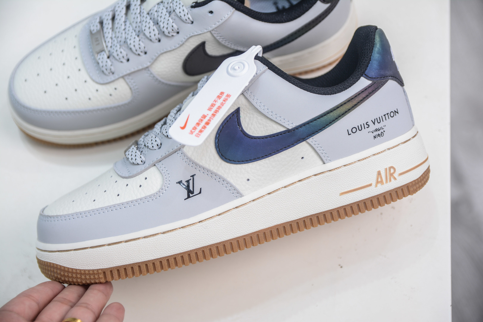 Nike Air Force 1 Low x Louis Vuitton Grey White Shoes 7 cmp i1753456654059 7823 0 6