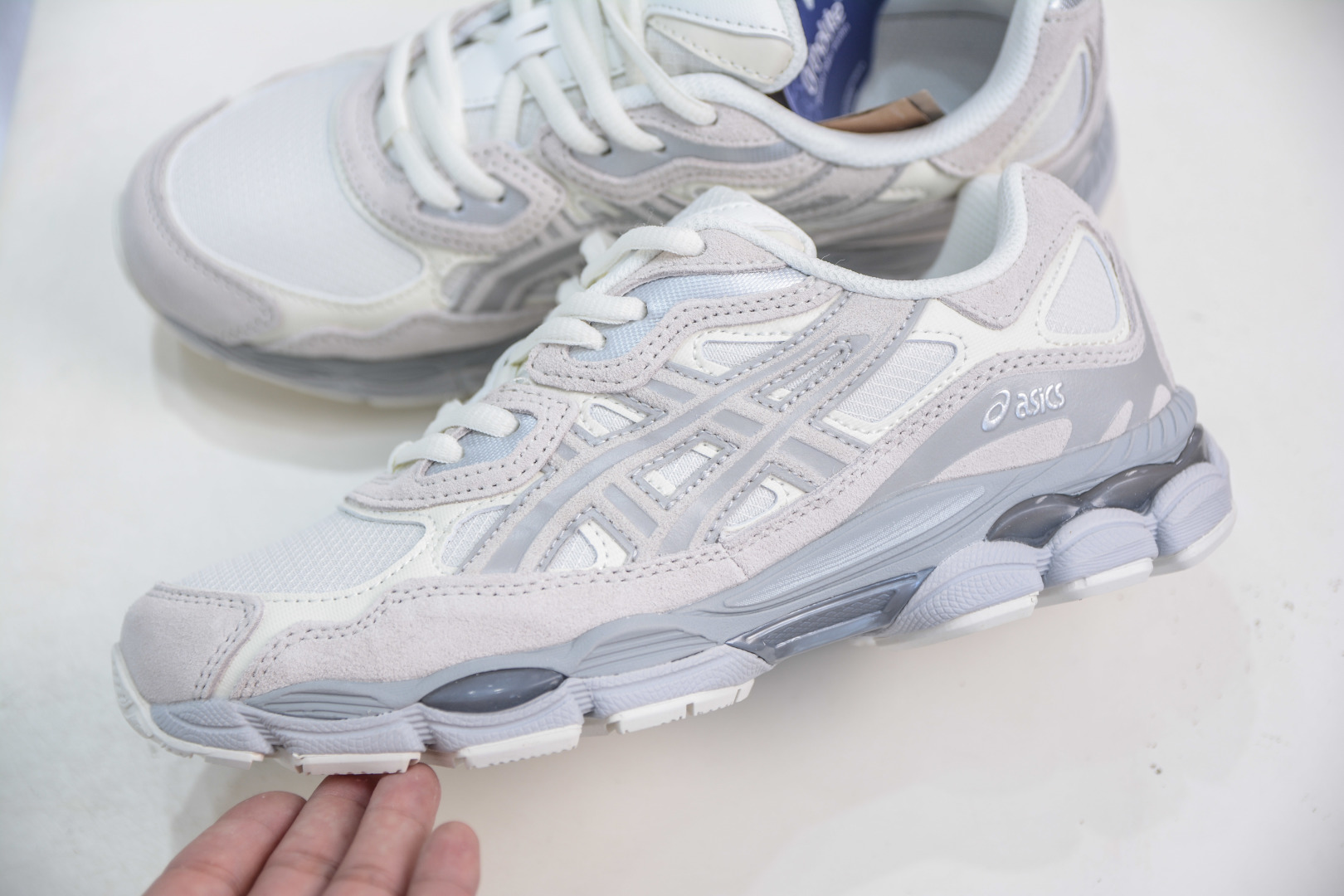 Asics Gel-N纯原版本 亚瑟士运动休闲透气专业跑鞋 1203A739-100