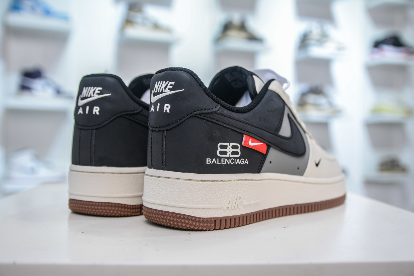 Nike Air Force 1 Low 07 x Balenciaga 巴黎世家联名-白灰黑生胶 HJ3318-005
