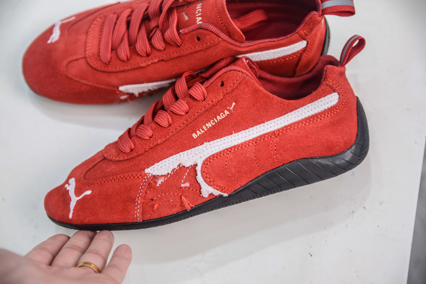 巴黎联名The Open Product x Puma Speedcat 极速赛车系列彪马低帮生活休闲鞋 406519-03