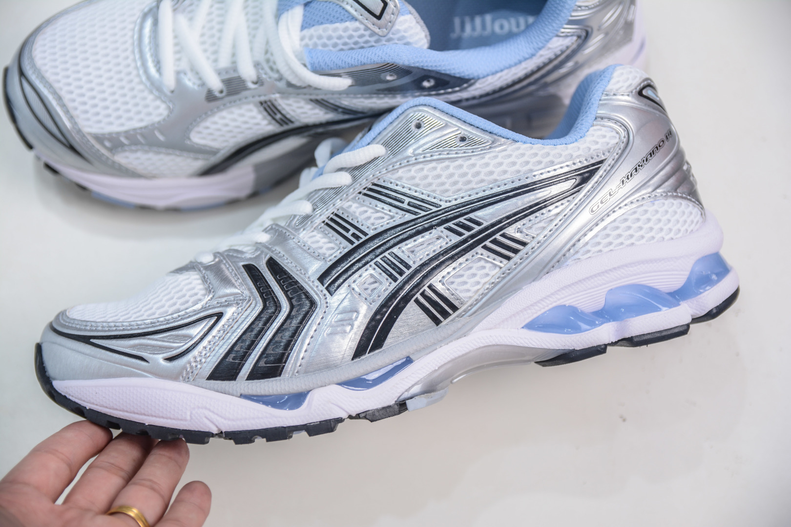 X版纯原 亚瑟士/ASICS Gel Kayano 14”Cream Denim Blue”卡亚诺14代系列轻量缓震休闲运动跑步鞋 1203A961-101