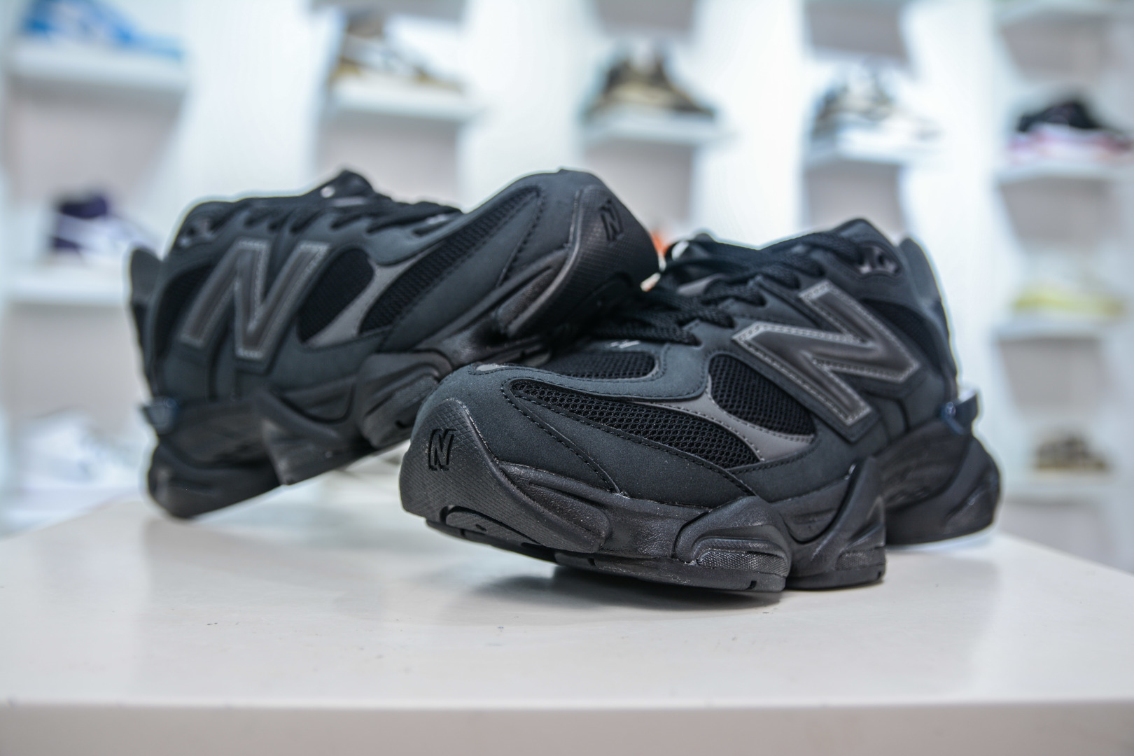 AY版纯原 New Balance NB9060系列 黑色 新百伦绒面革网布经典百搭防滑耐磨透气低帮生活休闲鞋 U9060ZGE
