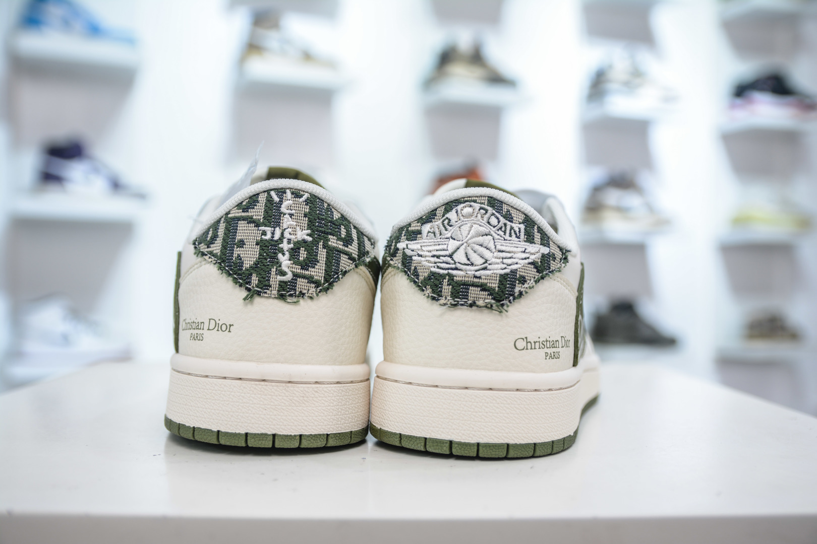 TS x Air Jordan 1 Low x Dior - Grey Green Low-Top Sneakers 2 cmp i1753627460716 6100 0 1