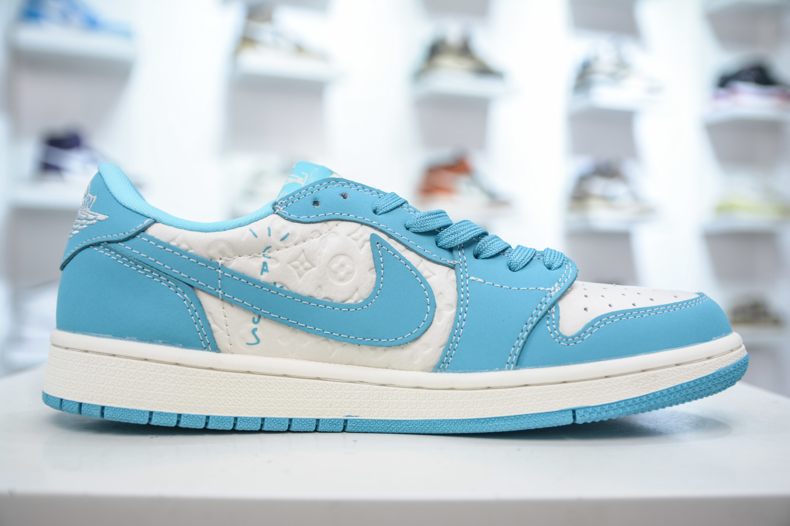 TS x Air Jordan 1 Low Louis Vuitton 'Day Blue' - Premium Leather Sneaker 3 cmp i1753627519375 783 0 2