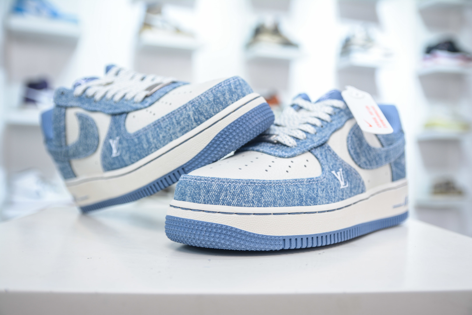 Nike Air Force 1 Low 07 x Louis Vuitton Denim Sneakers - Blue/White 5 cmp i1753628683248 1808 0 3