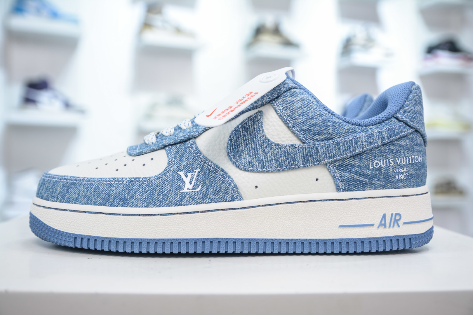 Nike Air Force 1 Low 07 x Louis Vuitton Denim Sneakers - Blue/White 2 cmp i1753628683248 6831 0 0