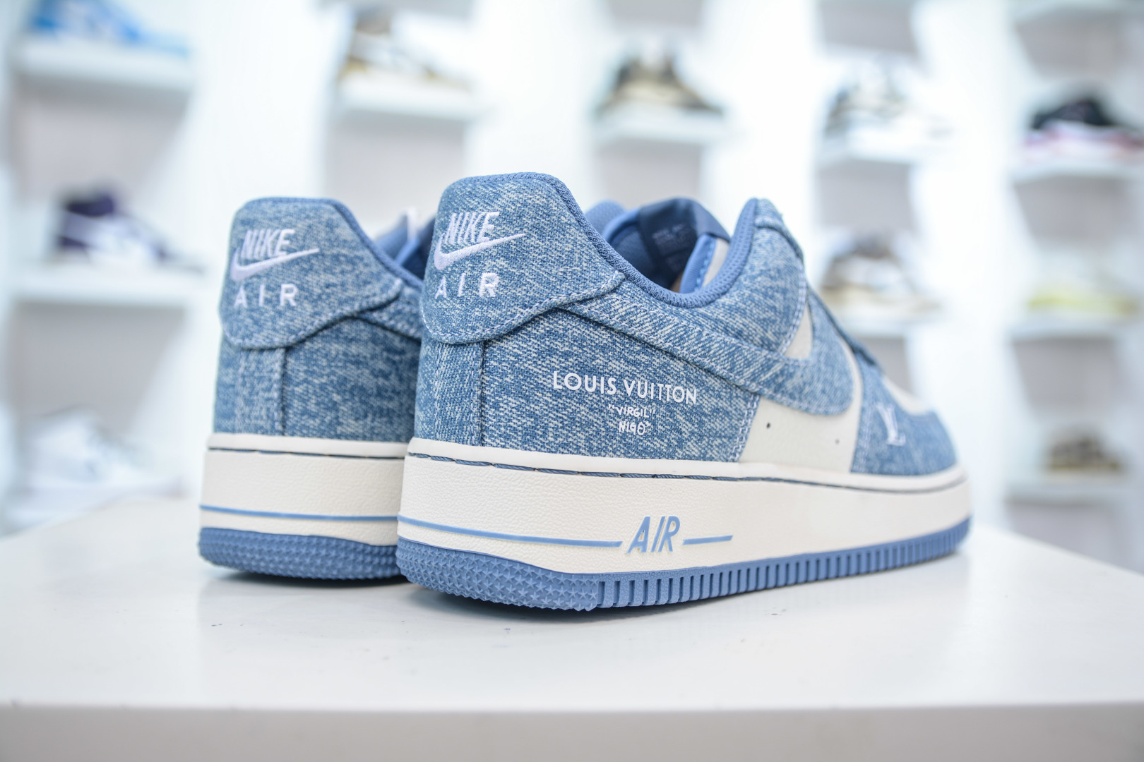 Nike Air Force 1 Low 07 x Louis Vuitton Denim Sneakers - Blue/White 7 cmp i1753628683248 9412 0 5