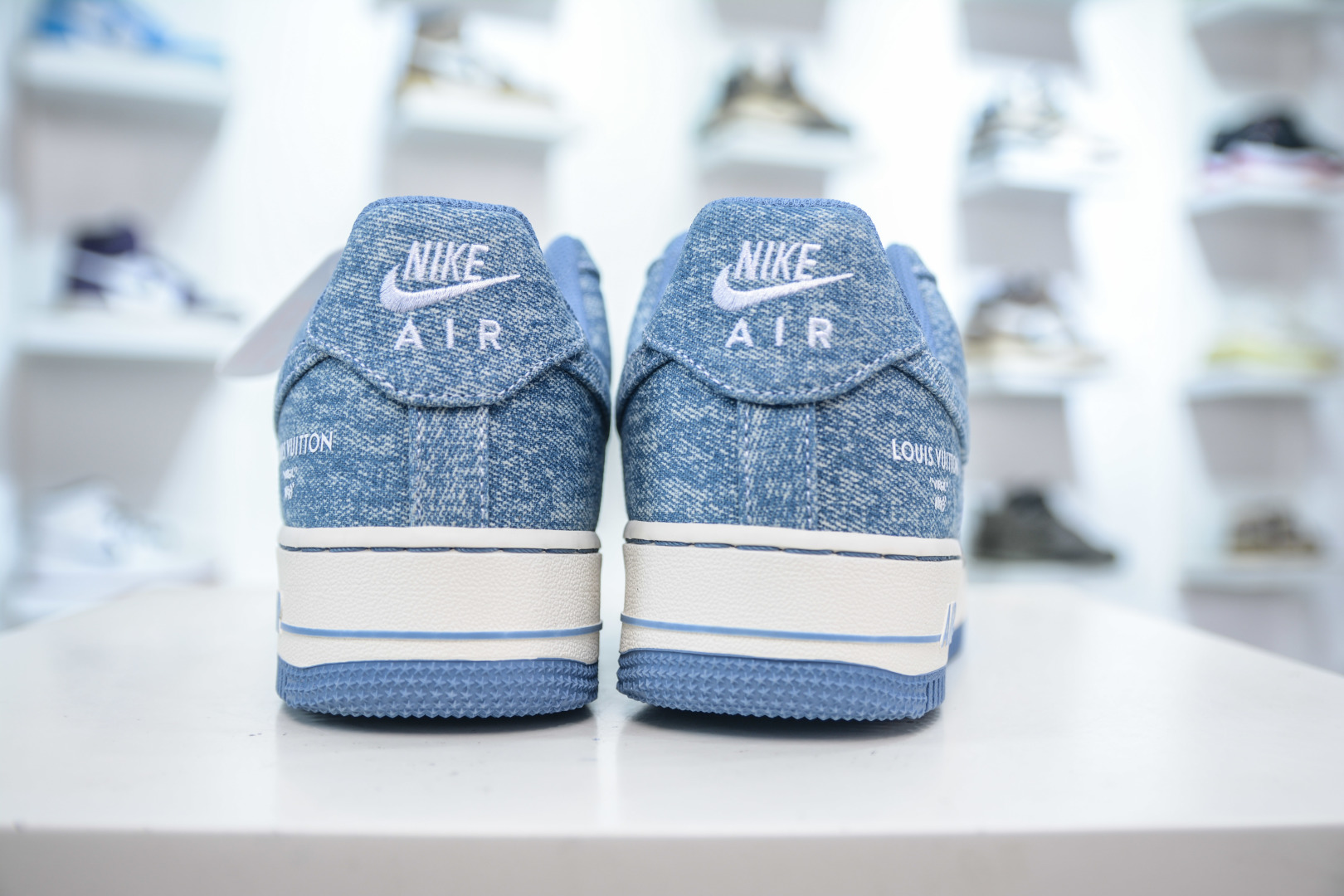 Nike Air Force 1 Low 07 x Louis Vuitton Denim Sneakers - Blue/White 3 cmp i1753628684464 5608 0 1