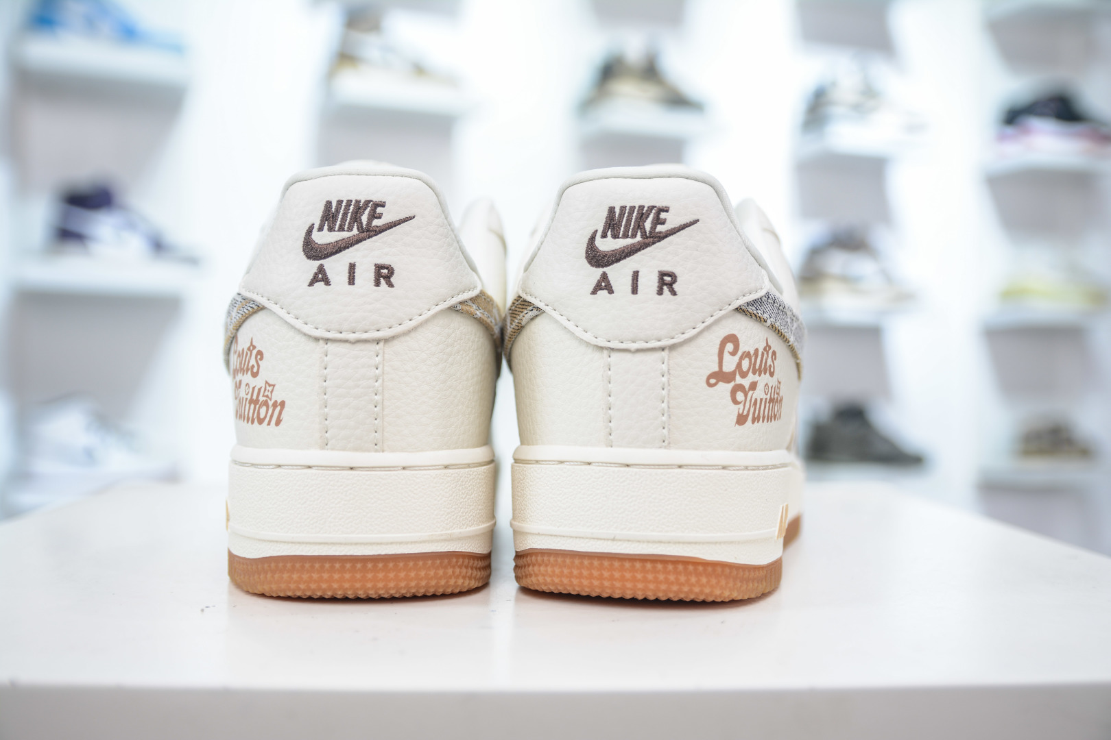 Nike Air Force 1 Low 07 x Louis VuittLV联名-米白黄牛仔印花 DK0798-002