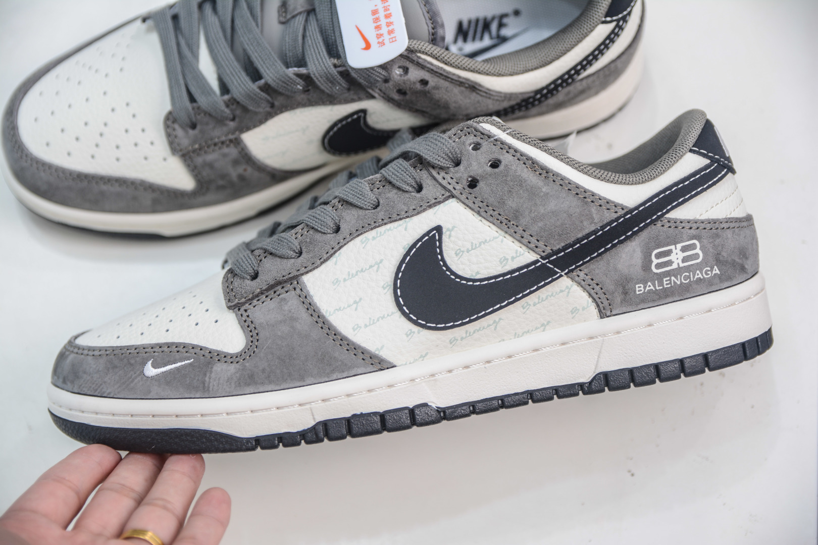 Nike SB Dunk Low x Balenciaga White Grey Black Hook, Premium Quality Sneakers 8 cmp i1753629463099 2474 0 6