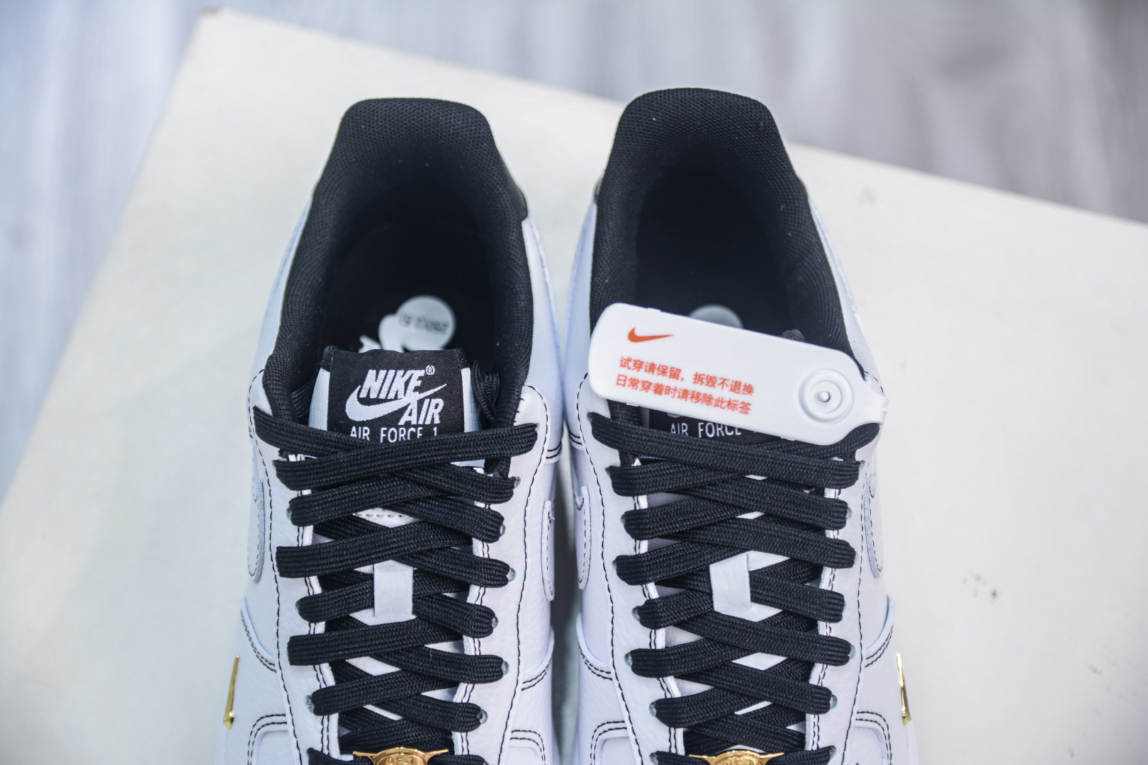Nike Air Force 1 Low '07 White Black Stitching Gold Swoosh - Premium Quality 8 cmp i1753629722208 816 0 7