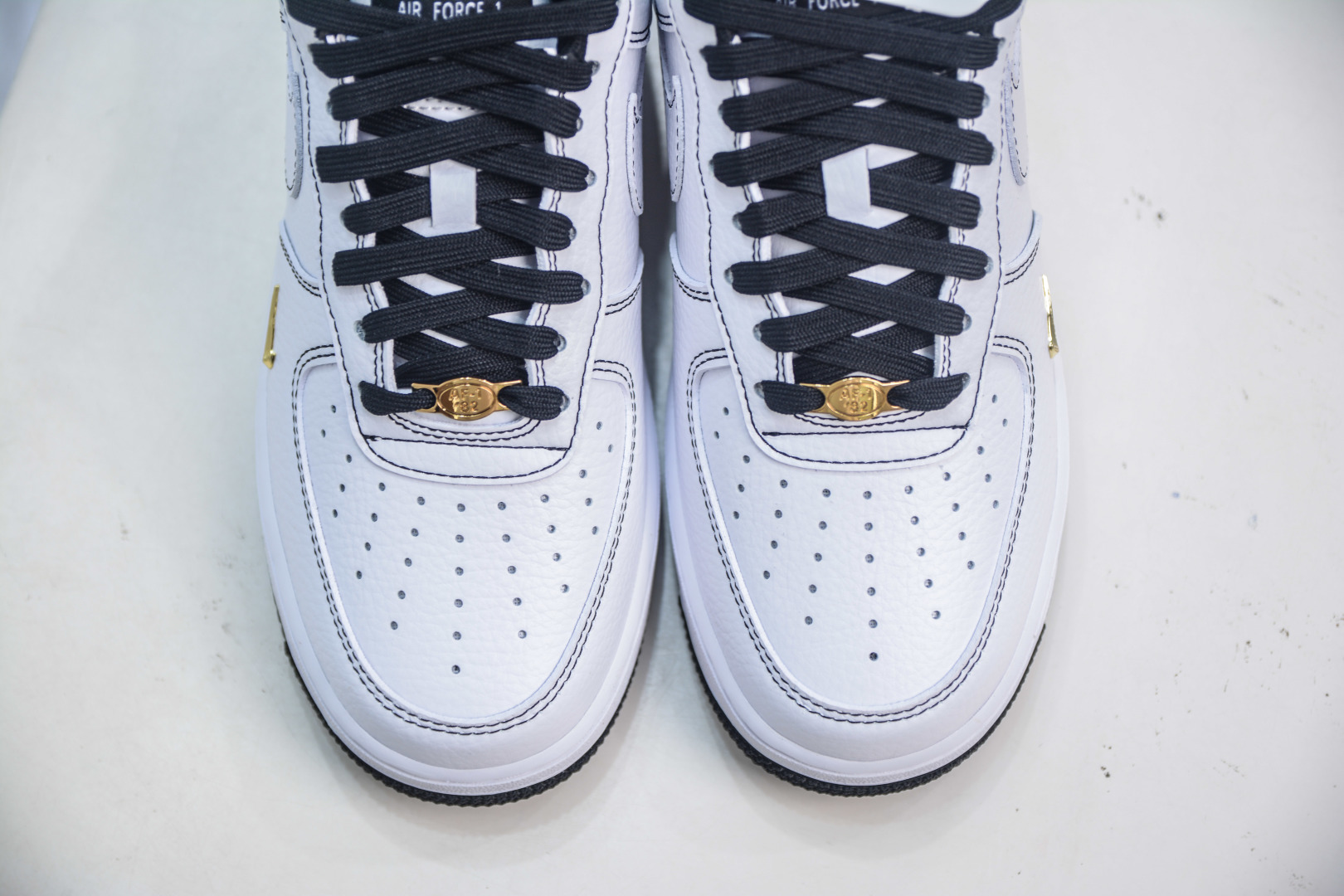 Nike Air Force 1 Low '07 White Black Stitching Gold Swoosh - Premium Quality 9 cmp i1753629727503 7730 0 8