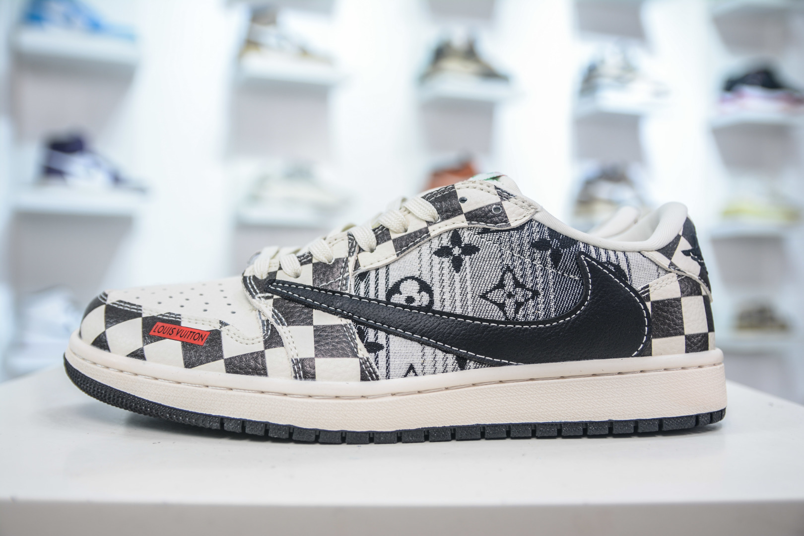 Air Jordan 1 Low x Louis Vuitton Black and White Custom Sneakers 2 cmp i1753790841355 2817 0 0