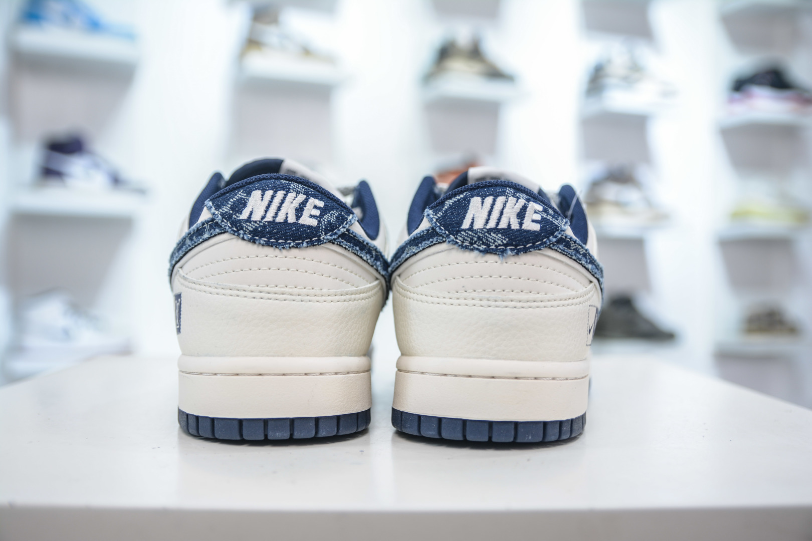 Nike SB Dunk Low x Louis Vuitton White Blue Denim Sneakers 3 cmp i1753790946239 7751 0 1