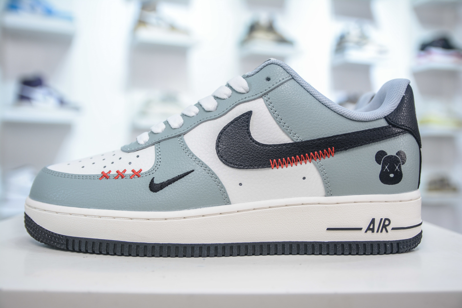 Nike Air Force 1 Low Violence Bear Collaboration White Gray Black Sneakers 2 cmp i1753791471993 9075 0 0