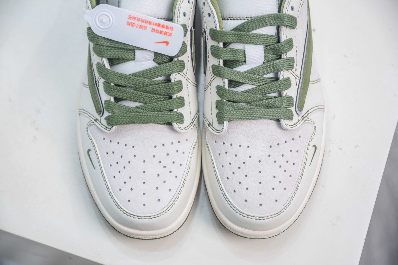 Travis Scott x Nike Air Jordan 1 Low Supreme White/Green, Premium Quality Shoes 10 cmp i1753791823865 6201 0 8