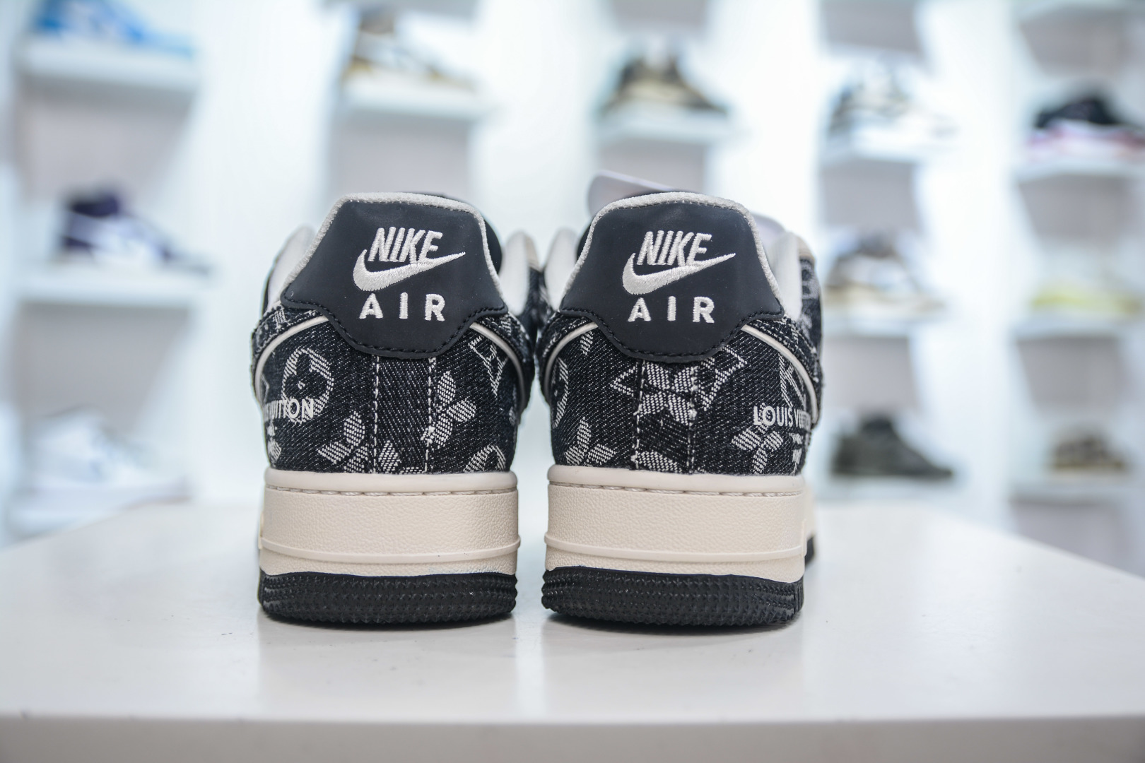 Nike Air Force 1 Low x Louis Vuitton Collab - Grey, White & Black Denim 3 cmp i1753886094187 1450 0 1