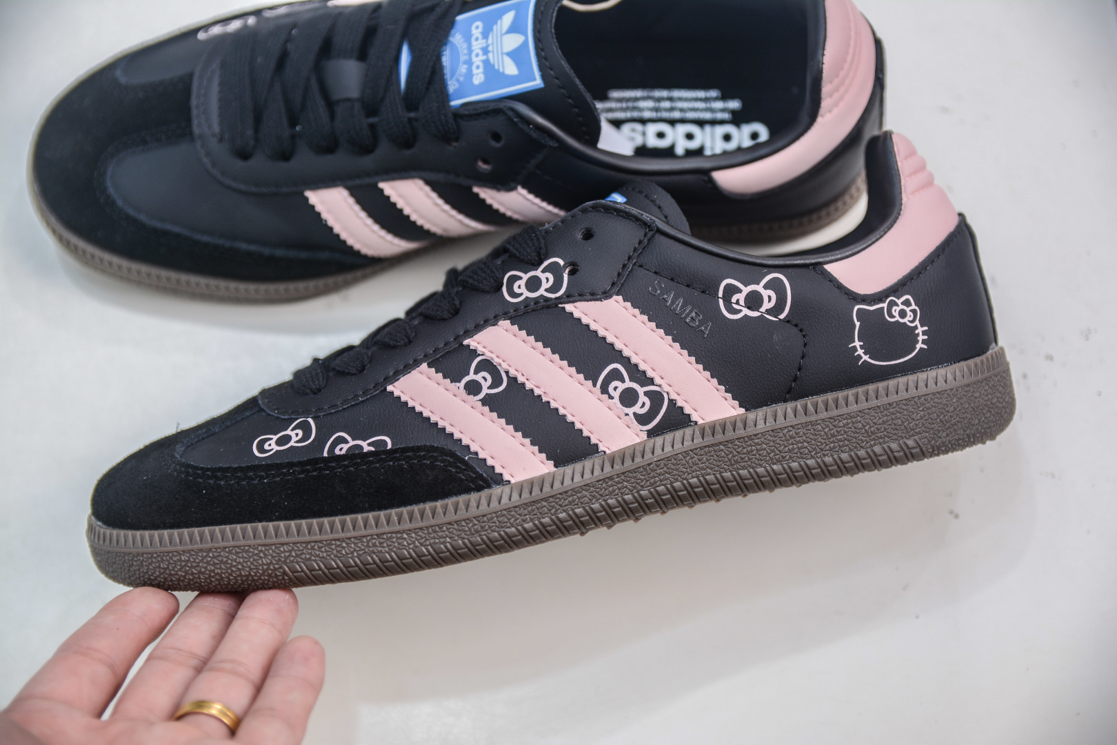 Adidas Originals Samba OG Hello Kitty Shoes, Black/Pink, Women's Size 7 cmp i1753975497039 3850 0 6