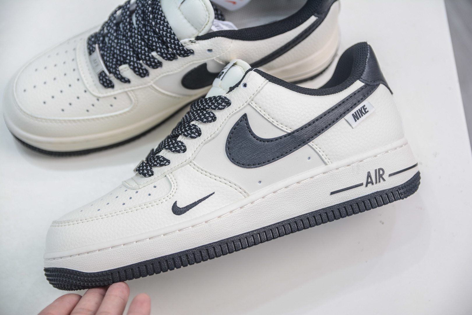 Nike Air Force 1 '07 Low Cream Black Sneakers Authentic Comfort and Style 8 cmp i1753976106361 1603 0 6